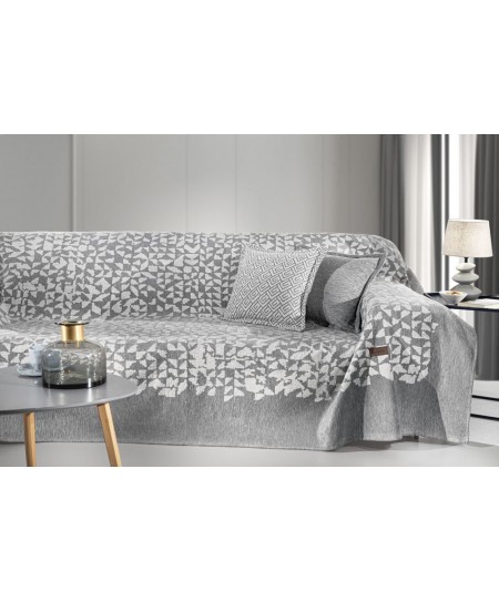 Ριχτάρι Duomo Grey πολυθρόνας με δύο όψεις τελειώματος 180Χ150