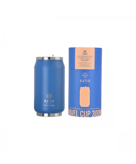 ESTIA ΘΕΡΜΟΣ TRAVEL CUP SAVE THE AEGEAN 300ml DENIM BLUE 01-16838