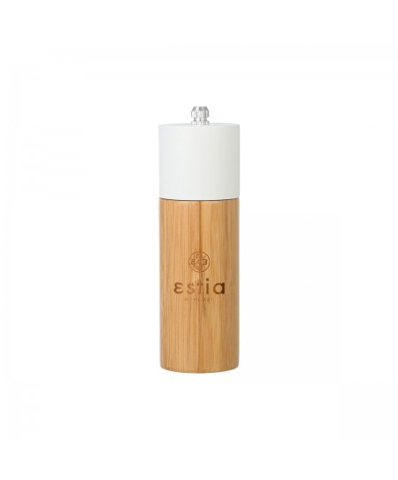 ESTIA ΜΥΛΟΣ ΓΙΑ ΑΛΑΤΙ/ΠΙΠΕΡΙ BAMBOO ESSENTIALS 5x16cm ΛΕΥΚΟΣ 01-19631