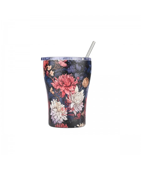 ESTIA ΘΕΡΜΟΣ COFFEE MUG SAVE THE AEGEAN 350ml MIDNIGHT BLOSSOM