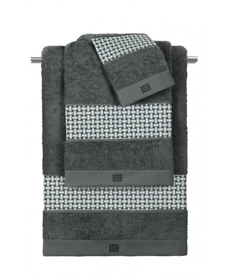 Σετ Πετσέτες Μπάνιου 3τμχ. BUDDHA CEMENT ANTHRACITE
