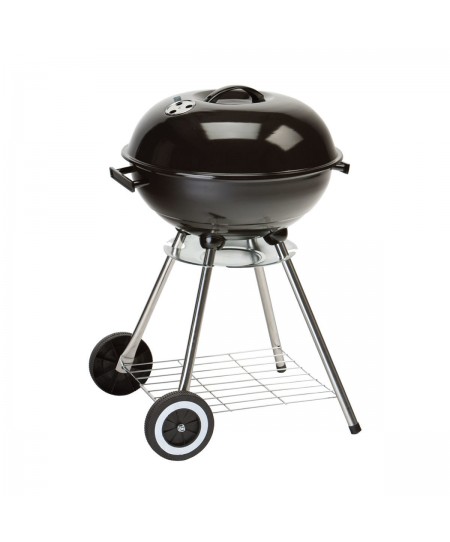 ESTIA ΨΗΣΤΑΡΙΑ ΚΑΡΒΟΥΝΟΥ BBQ 44cm ΜΕ ΚΑΠΑΚΙ ΚΑΙ ΡΟΔΕΣ ΜΕΤΑΦΟΡΑΣ