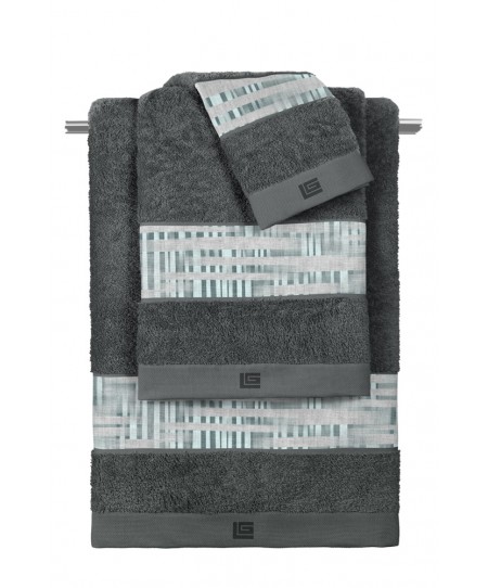 Σετ 3τμχ Πετσέτες CUBA CEMENT- ANTHRACITE