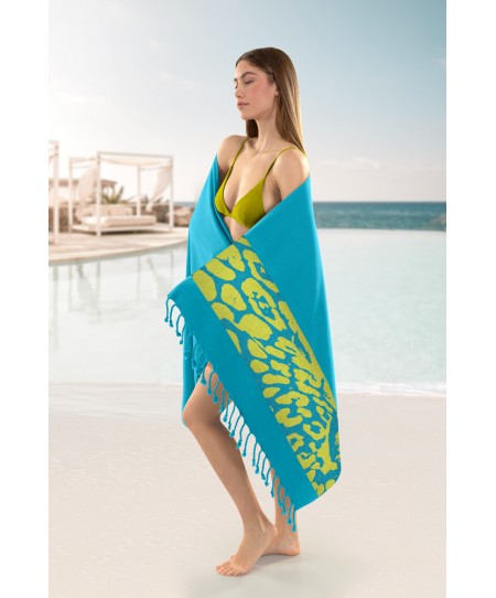 Πετσέτα Θαλάσσης Pestemal 24 Turquoise 90x170