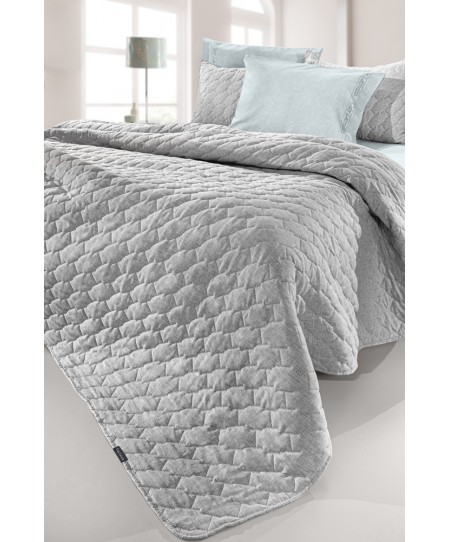 Σετ 2τμχ Κουβερλί Kiara Grey 250x240