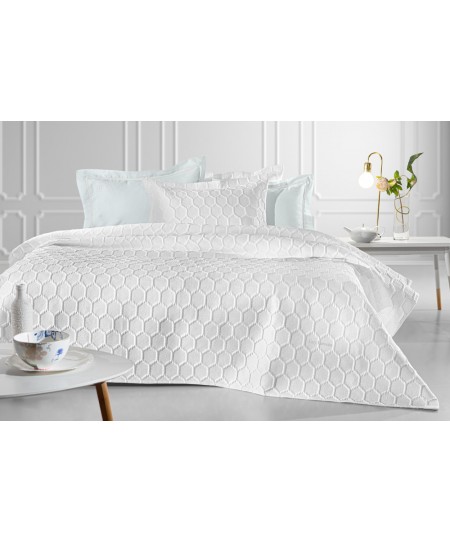 Σετ 3τμχ Κουβερλί Hive White 250x240