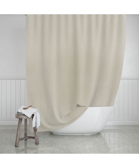 ESTIA ΚΟΥΡΤΙΝΑ ΜΠΑΝΙΟΥ ΑΔΙΑΒΡΟΧΗ ETHEREA ΠΟΛΥΕΣΤΕΡΙΚΗ 180x200cm SAND