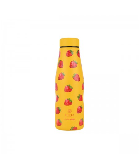 ESTIA ΘΕΡΜΟΣ TRAVEL FLASK SAVE THE AEGEAN 500ml BERRY BRIGHT