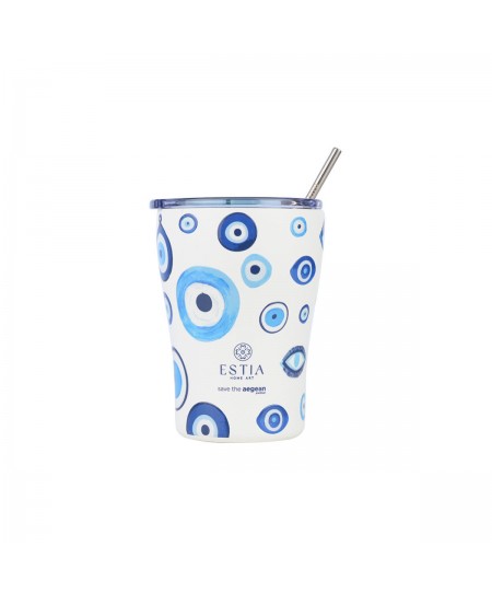 ESTIA ΘΕΡΜΟΣ COFFEE MUG SAVE THE AEGEAN 350ml AMALFI COAST