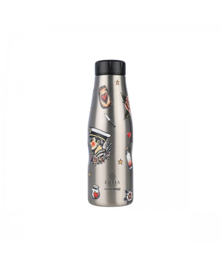 ESTIA ΘΕΡΜΟΣ TRAVEL FLASK SAVE THE AEGEAN 500ml OLD SCHOOL INK