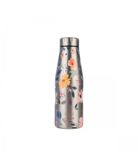 ESTIA ΘΕΡΜΟΣ TRAVEL FLASK SAVE THE AEGEAN 500ml SILVER BOTANIC