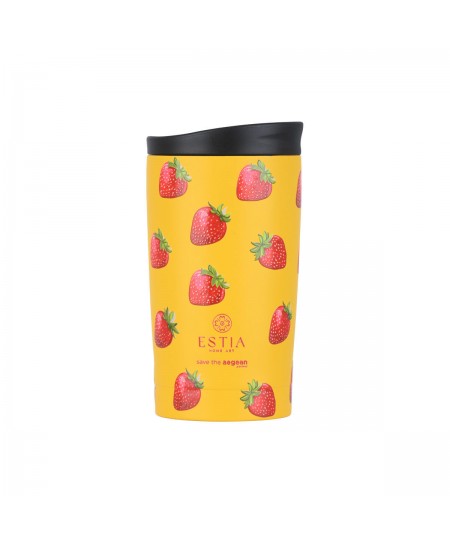 ESTIA ΘΕΡΜΟΣ TRAVEL MUG SAVE THE AEGEAN 350ml BERRY BRIGHT
