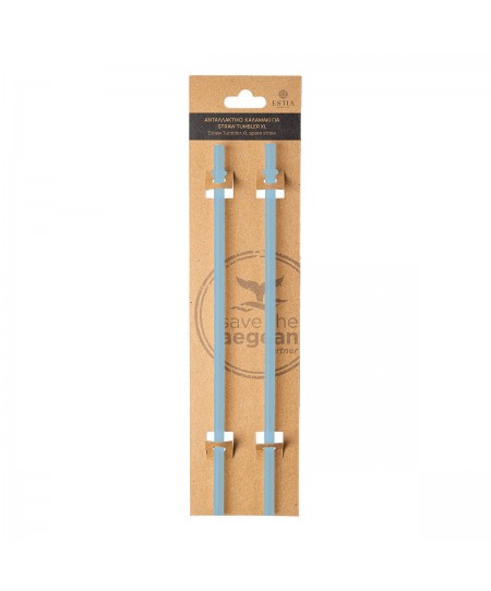 ESTIA ΑΝΤΑΛΛΑΚΤΙΚΑ ΚΑΛΑΜΑΚΙΑ STRAW TUMBLER XL 900ml SKY GARDEN 2 ΤΕΜ