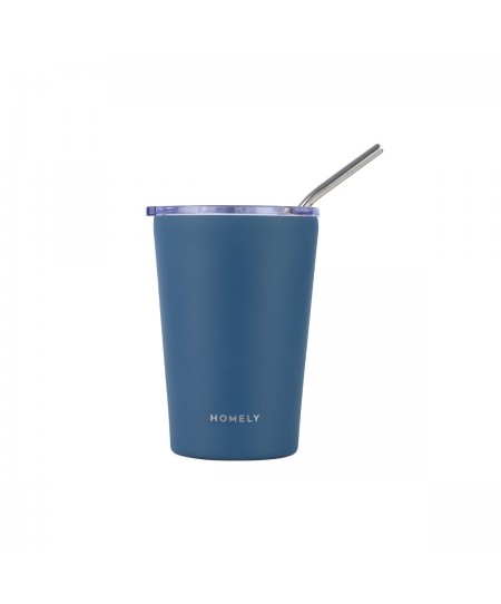 HOMELY ΘΕΡΜΟΣ MUG 400ml INDIGO BLUE