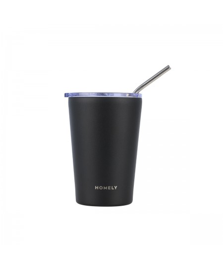 HOMELY ΘΕΡΜΟΣ MUG 400ml MIDNIGHT BLACK