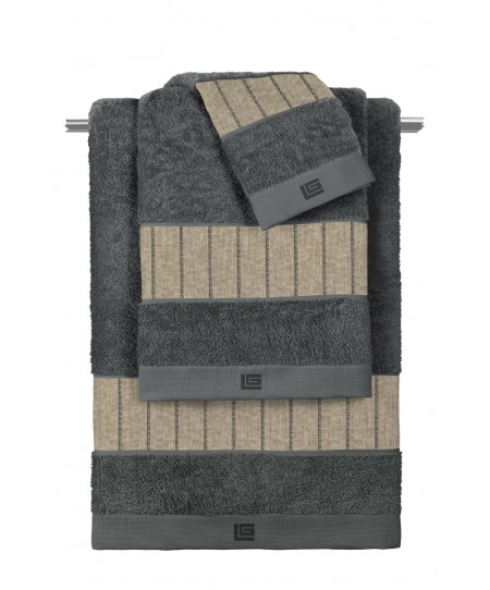Σετ 3τμχ Πετσέτες Beverly Cashmere-Anthracite