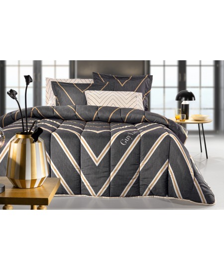 Παπλωματοθήκη Canyon Anthracite Suede 225x245