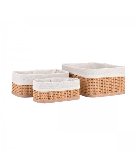 ESTIA ΚΑΛΑΘΙ ΟΡΓΑΝΩΣΗΣ BAMBOO ESSENTIALS ME ΕΠΕΝΔΥΣΗ ΣΕΤ 3ΤΕΜ. ΝΕΑ ΠΛΕΞΗ