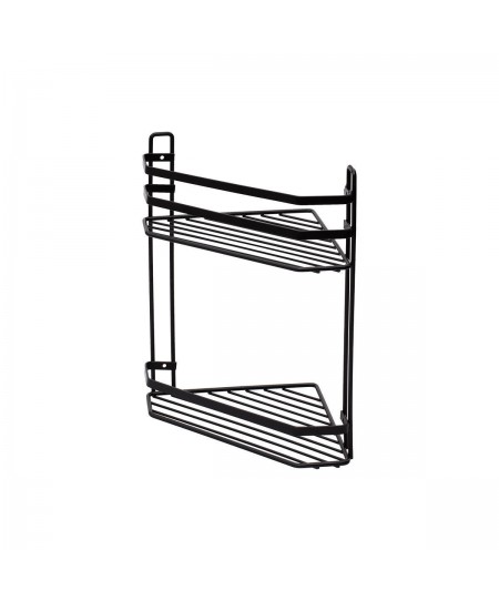 ΕΤΑΖΕΡΑ ELEGANT ΑΝΟΞΕΙΔΩΤΗ ΓΩΝΙΑΚΗ 2 ΘΕΣΕΩΝ 31.7x20cm ΜΑΥΡΗ, 02-6471