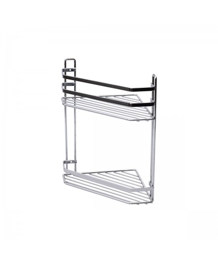 ΕΤΑΖΕΡΑ ELEGANT ΑΝΟΞΕΙΔΩΤΗ ΓΩΝΙΑΚΗ 2 ΘΕΣΕΩΝ 31.7x20cm INOX