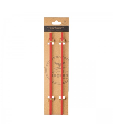 ESTIA ΑΝΤΑΛΛΑΚΤΙΚΑ ΚΑΛΑΜΑΚΙΑ STRAW TUMBLER XL 900ml OLYMPIACOS BC 2 ΤΕΜ