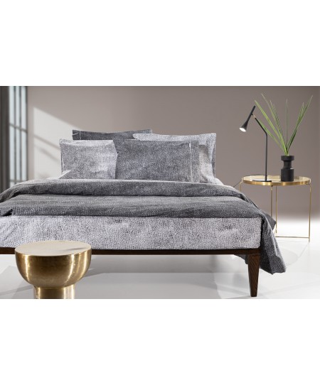 Σετ 2τμχ Παπλωματοθήκη Safari Anthracite 165X225