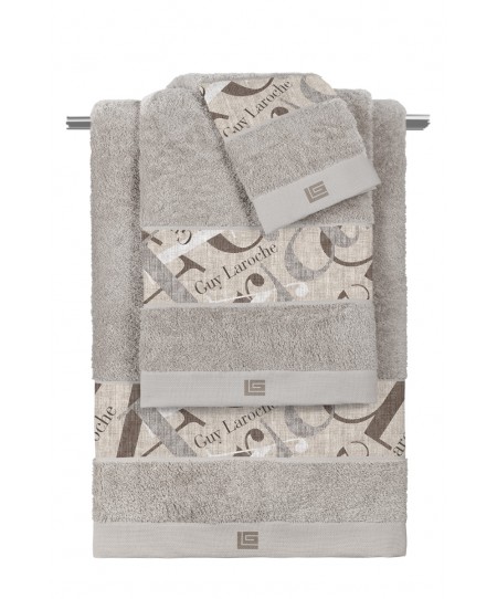 Σετ 3τμχ Πετσέτες Passport Beige-Silver