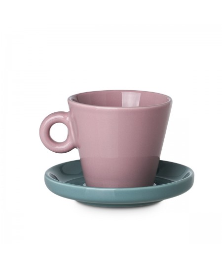 ESTIA ΦΛYΤΖΑΝΙ ESPRESSO ECHO NEW BONE 100ml ΡΟΖ ΜΕ ΤΙΡΚΟΥΑΖ ΠΙΑΤΑΚΙ