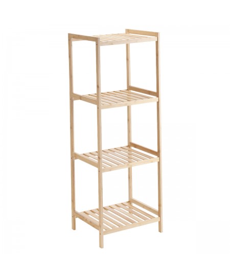 ESTIA ΡΑΦΙΕΡΑ ΔΑΠΕΔΟΥ ΒΑΜΒΟΟ ESSENTIALS ΜΕ 4 ΡΑΦΙΑ