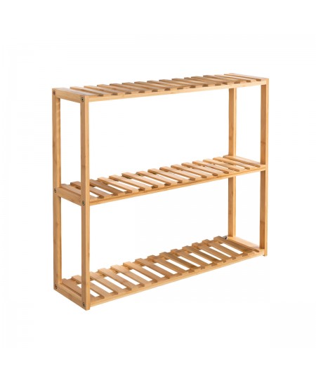 ESTIA ΡΑΦΙΕΡΑ ΔΑΠΕΔΟΥ/ΕΠΙΤΟΙΧΙΑ ΒΑΜΒΟΟ ESSENTIALS ΜΕ 3 ΡΑΦΙΑ