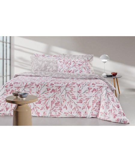 Σετ 4τμχ Σεντόνια Ortega Old Pink με Λάστιχο 170Χ200+32