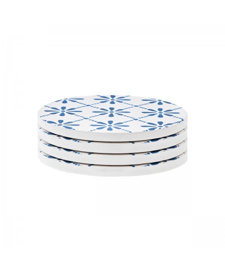 ESTIA ΣΟΥΒΕΡ AEGEAN TILE ΚΕΡΑΜΙΚΟ Φ10.3cm ΣΕΤ 4 ΤΕΜ