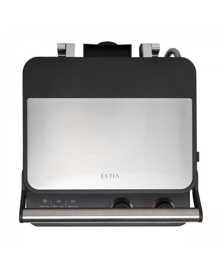 ESTIA ΣΑΝΤΟΥΙΤΣΙΕΡΑ ΓΚΡΙΛΙΕΡΑ INOXSENSE 4 ΘΕΣΕΩΝ 2000W ΜΕ ΑΠΟΣΠΩΜΕΝΕΣ ΑΝΤΙΚΟΛΛΗΤΙΚΕΣ ΠΛΑΚΕΣ