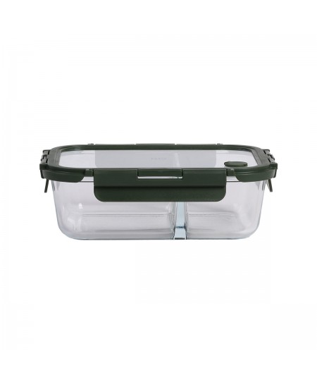 ESTIA ΦΑΓΗΤΟΔΟΧΕΙΟ CLICK&SEAL 2 ΘΕΣΕΩΝ ΜΕ ΑΕΡΑΓΩΓΟ 1460ml OLIVE