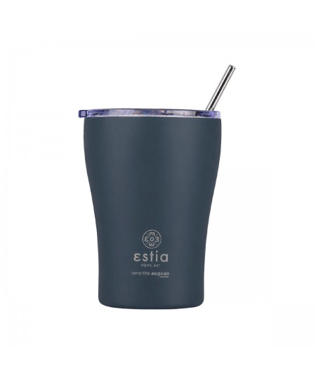 ESTIA ΘΕΡΜΟΣ COFFEE MUG SAVE THE AEGEAN 350ml INDIGO