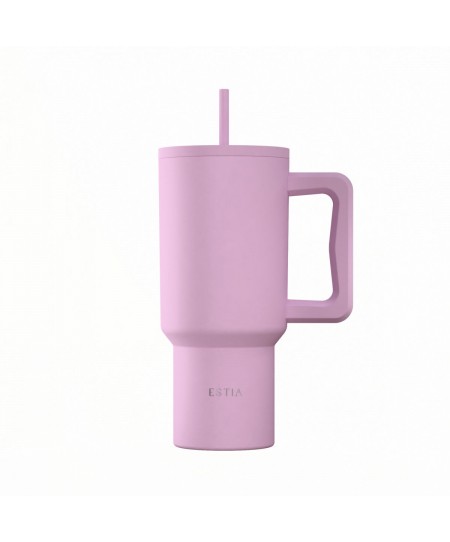 ESTIA ΘΕΡΜΟΣ STRAW TUMBLER XL SAVE THE AEGEAN 900ml LAVENDER