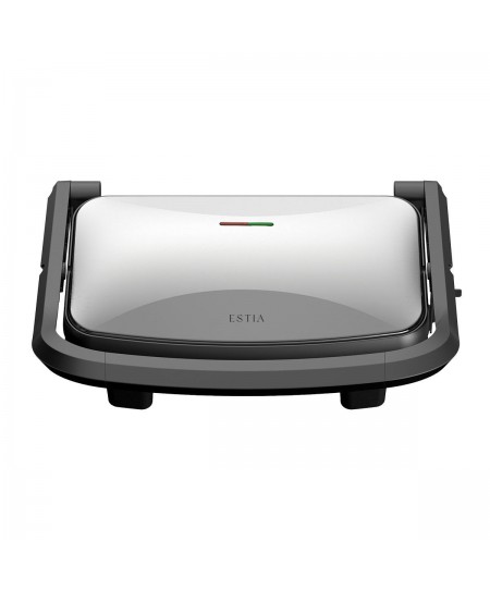 ESTIA ΤΟΣΤΙΕΡΑ INOXSENSE 2 ΘΕΣΕΩΝ 1000W ΜΕ ΑΝΤΙΚΟΛΛΗΤΙΚΕΣ ΠΛΑΚΕΣ