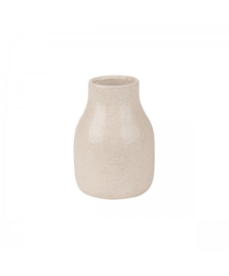 ESTIA ΒΑΖΟ CLAYRA ΚΕΡΑΜΙΚΟ 10.3x10.3x14.5cm IVORY