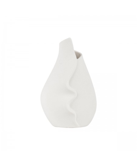 ESTIA ΒΑΖΟ TULIP CLAYRA ΚΕΡΑΜΙΚΟ 13.5x13.2x14.3cm ΛΕΥΚΟ