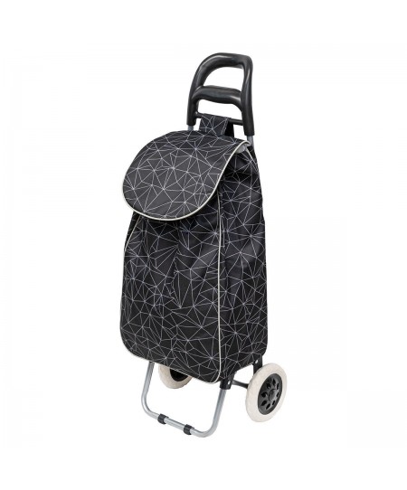 ΚΑΡΟΤΣΙ ΛΑΪΚΗΣ LUX ΥΦΑΣΜΑΤΙΝΟ 36lt BLACK 04-3364, ESTIA