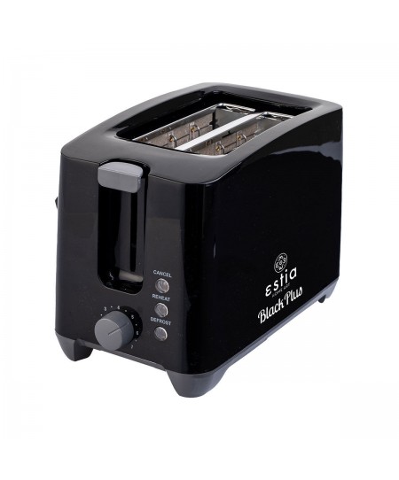 ΦΡΥΓΑΝΙΕΡΑ BLACK PLUS 2 ΘΕΣΕΩΝ ΜΕ 7 ΕΠΙΠΕΔΑ ΨΗΣΙΜΑΤΟΣ 750w ΜΑΥΡΗ 06-12250, ESTIA 