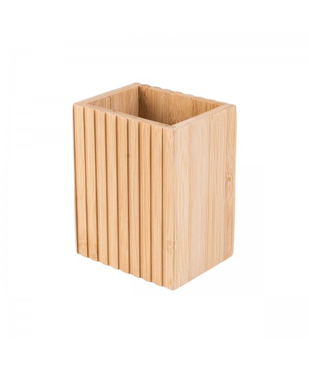 ESTIA ΘΗΚΗ ΟΔΟΝΤΟΒΟΥΡΤΣΑΣ BAMBOO ESSENTIALS ΤΕΤΡΑΓΩΝΗ 8.3x6.5x10.3cm 02-13097