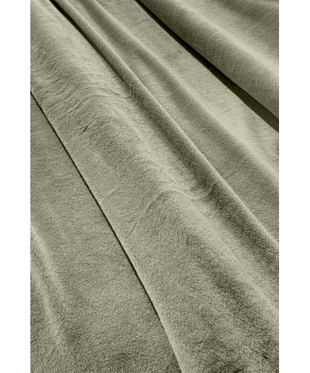 ΠΡΟΣΦΟΡΑ! Κουβέρτα VELVET Khaki 220X240 δύο όψεων και ΔΩΡΟ μαξιλαράκι διακοσμητικό 45x45