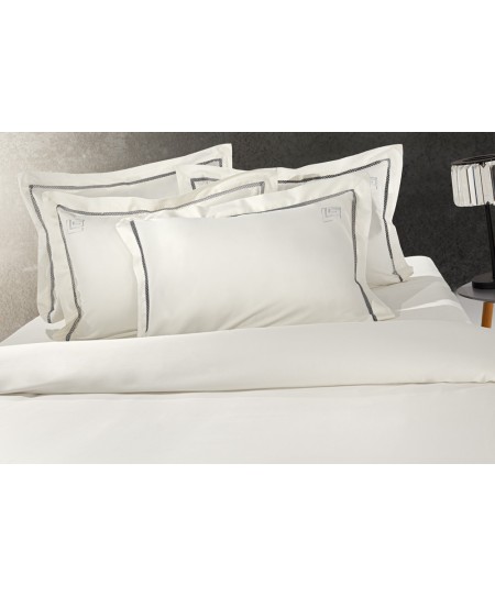 Σετ παπλωματοθήκη 3τμχ. BLEND SILVER - IVORY 240X250