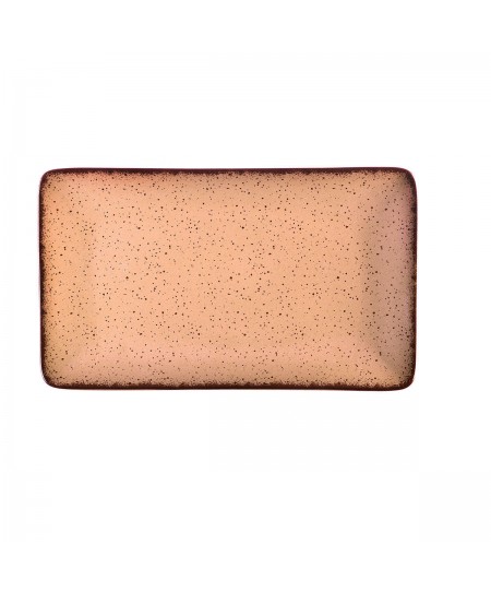 ESTIA ΠΙΑΤΕΛΑ ΟΡΘΟΓΩΝΙΑTERRA SALMON ΠΟΡΣΕΛΑΝΙΝΗ 21x10.5cm 07-15992