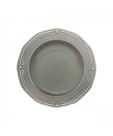 ESTIA ΠΙΑΤΟ ΒΑΘΥ ATHÉNÉE ΠΟΡΣΕΛΑΝΙΝΟ ΑΝΑΓΛΥΦΟ 23cm GREY
