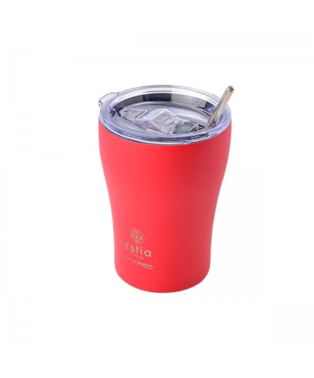 ESTIA ΘΕΡΜΟΣ COFFEE MUG SAVE THE AEGEAN 350ml SCARLET RED 01-16845