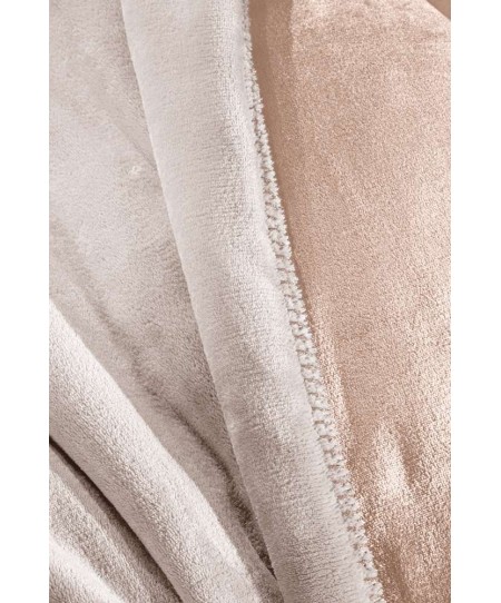 Σετ Κουβέρτα Velvet Pudra 160x240 & ΔΩΡΟ Διακοσμητικό Μαξιλαράκι