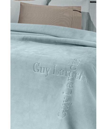 Βελουτέ Κουβέρτα Logo Indigo 160x220