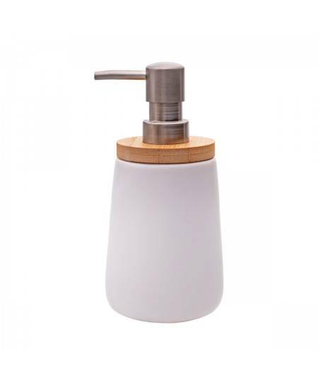 ESTIA ΑΝΤΛΙΑ ΣΑΠΟΥΝΙΟΥ BAΜBOO ESSENTIALS ΠΟΡΣΕΛΑΝΗΣ 360ml ΛΕΥΚΗ 02-4569